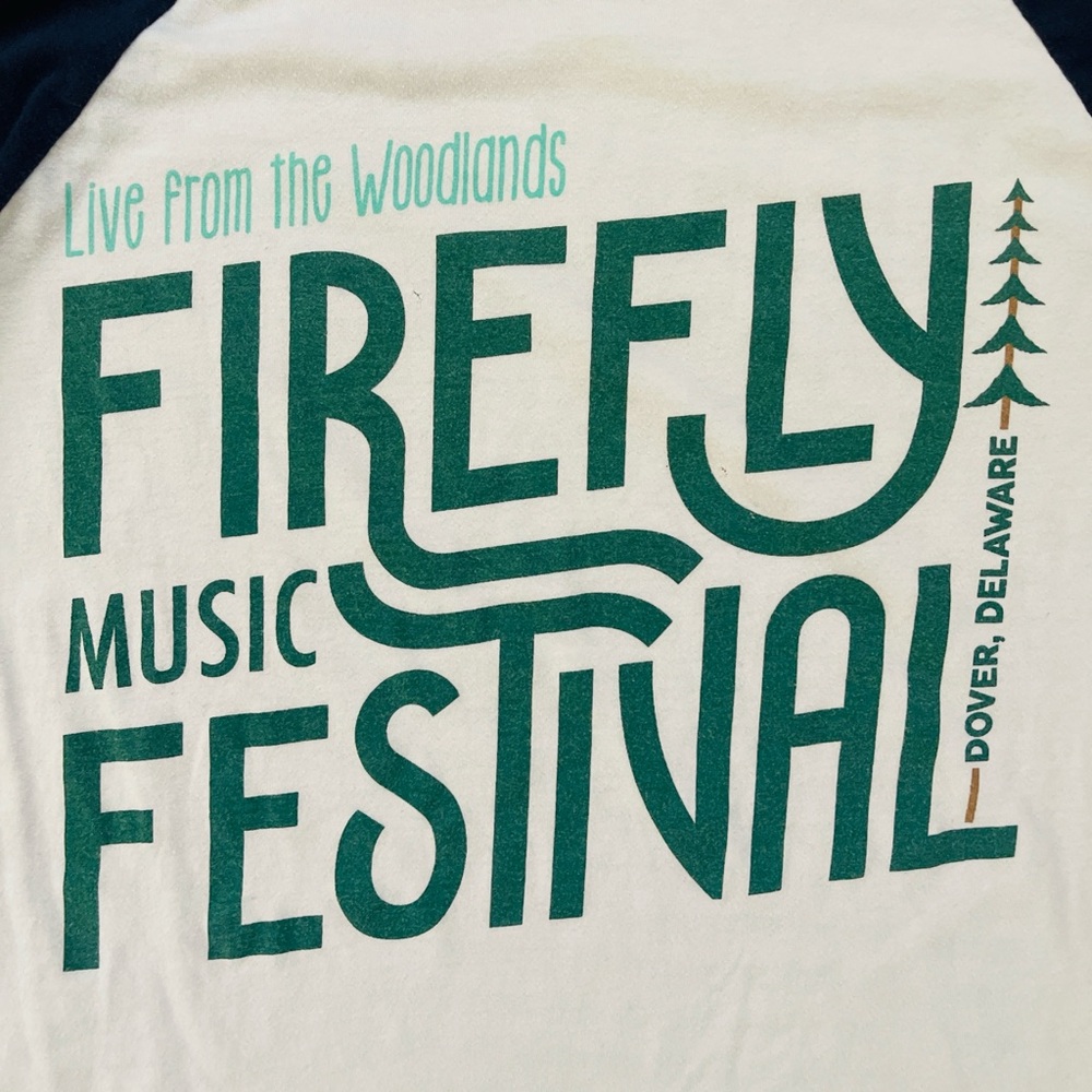 Firefly Music Festival 2016 Baseball T-shirt with slight wear